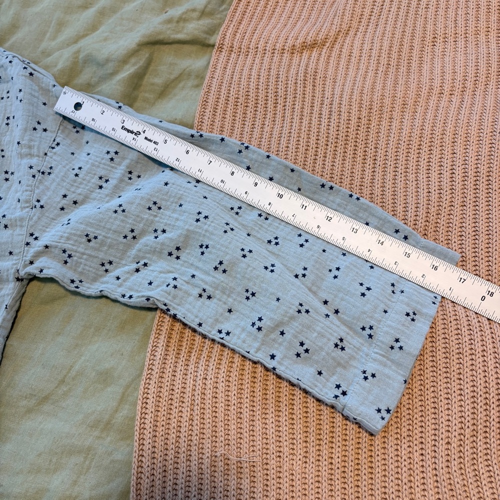 Madewell Lightestspun Pajama Shirt in Night Stars Medium 100% Cotton - Picture 11 of 11